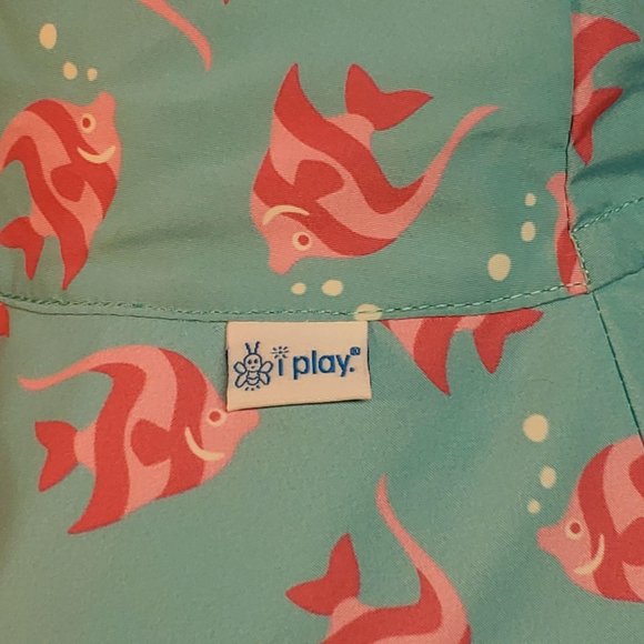 I Play Bucket Sun Hat 2T-4T Turquoise - Picture 6 of 9